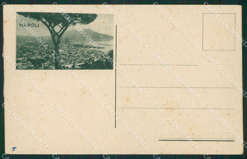 Napoli Città Tram cartolina KV1681 – retro