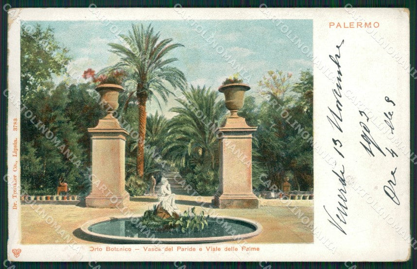 Palermo Città PIEGA cartolina KV1684 – fronte
