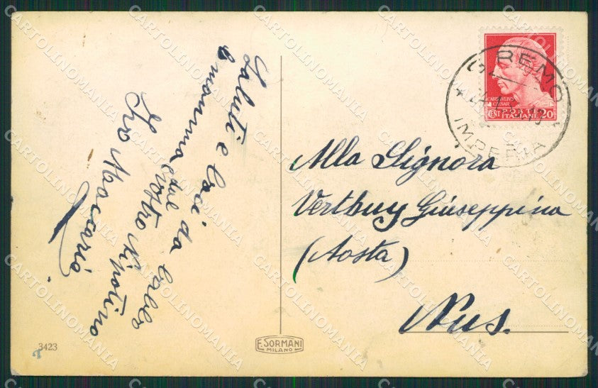 Imperia Sanremo PIEGHINA cartolina KV1689 – retro