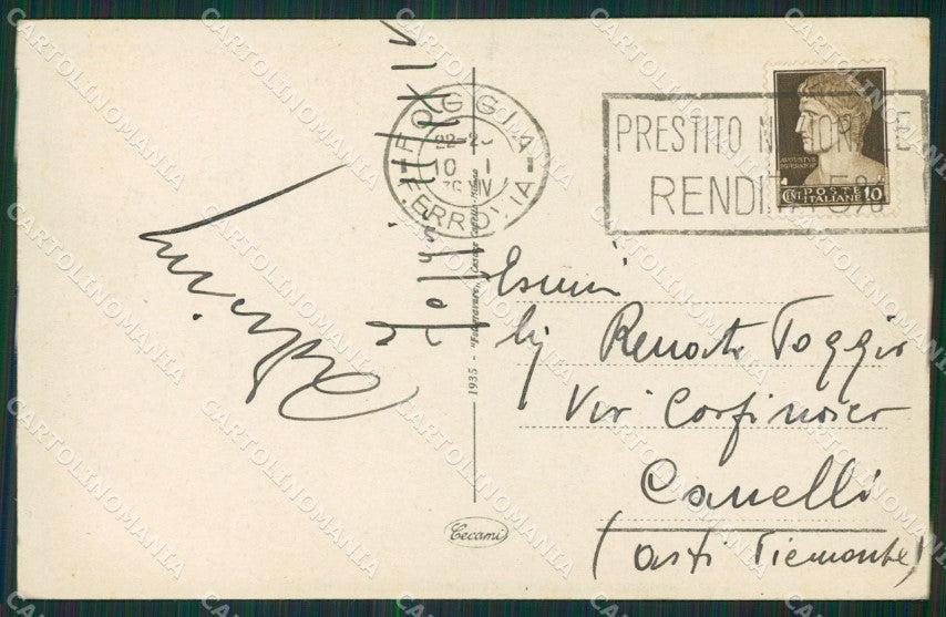 Foggia Città cartolina KV1698 – retro