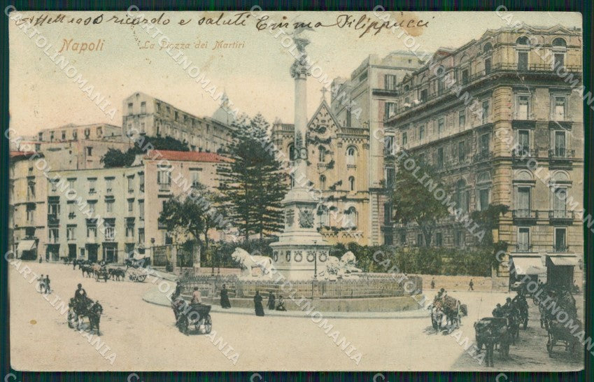 Napoli Città PIEGHE cartolina KV1699 – fronte
