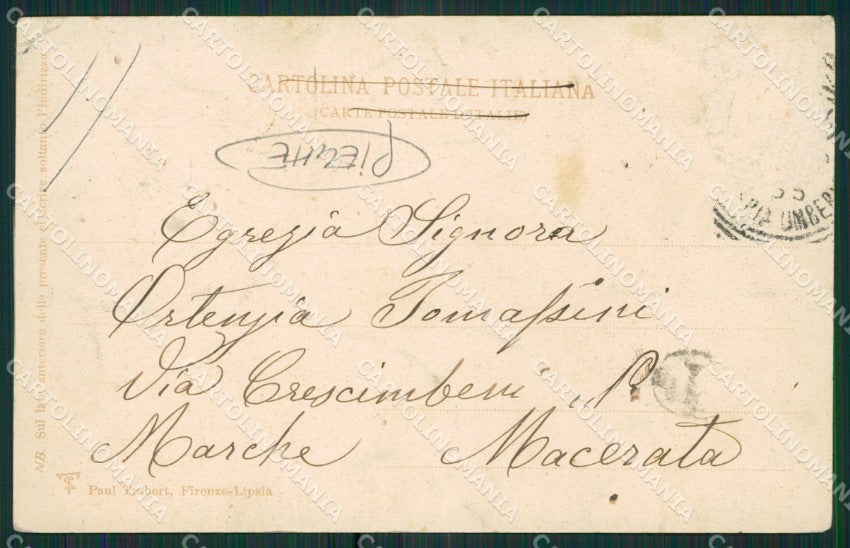 Napoli Città PIEGHE cartolina KV1699 – retro