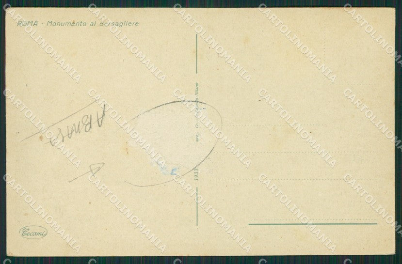 Roma Città ABRASA cartolina KV1704 – retro