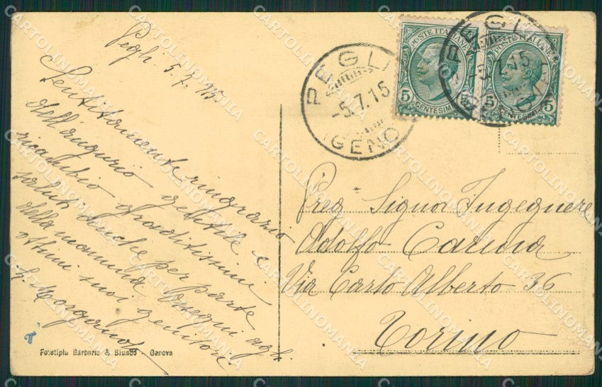 Genova Pegli cartolina KV1736 – retro