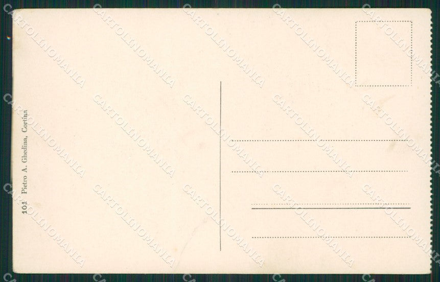 Belluno Cortina d'Ampezzo cartolina KV1780 – retro