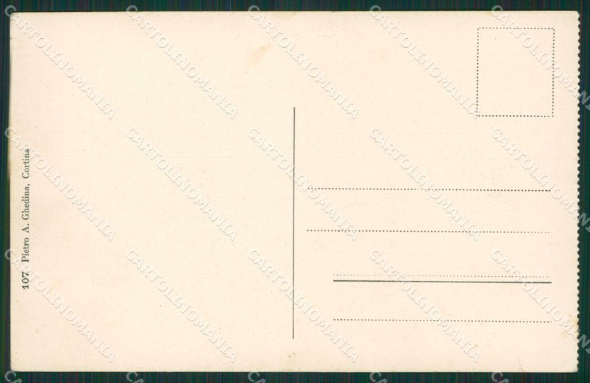 Belluno Cortina d'Ampezzo cartolina KV1781 – retro
