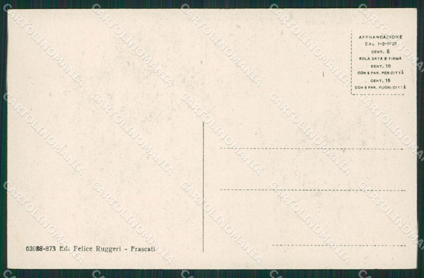 Roma Frascati cartolina KV1782 – retro