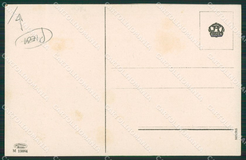 Bolzano Ferdinandshohe Stelvio PIEGA cartolina KV1789 – retro