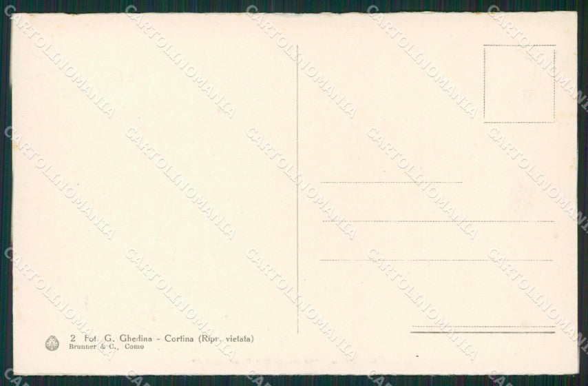 Belluno Cortina d'Ampezzo cartolina KV1790 – retro
