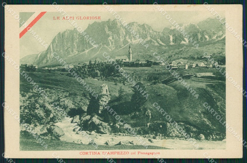Belluno Cortina d'Ampezzo Carducci cartolina KV1792 – fronte