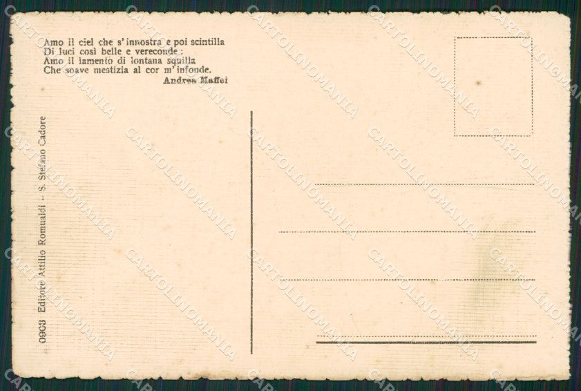Belluno Cortina d'Ampezzo Maffei cartolina KV1794 – retro