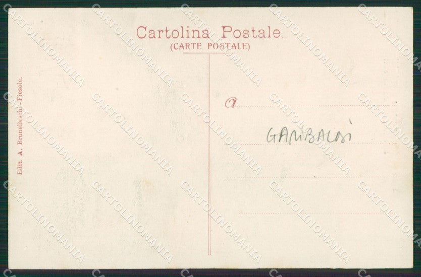 Firenze Fiesole Garibaldi cartolina KV1800 – retro