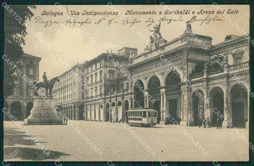 Bologna Città Tram Garibaldi cartolina KV1804 – fronte