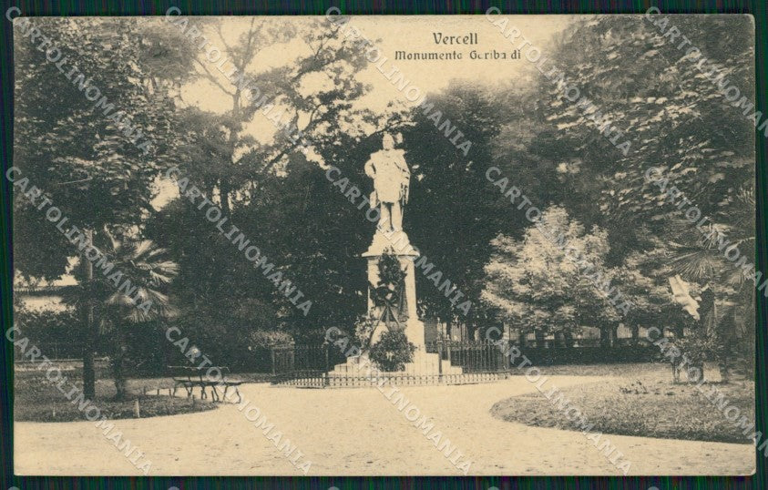 Vercelli Città Garibaldi PIEGA cartolina KV1805 – fronte