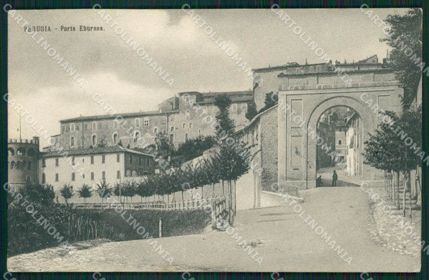Perugia Città Porta Eburnea cartolina KV1836 – fronte