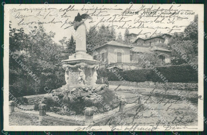 Varese Velate cartolina KV1841 – fronte