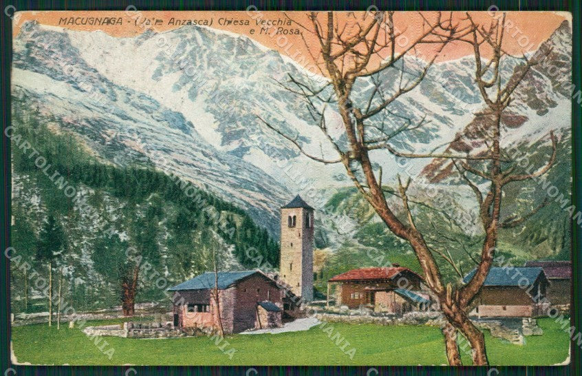 Verbania Macugnaga cartolina KV1852 – fronte