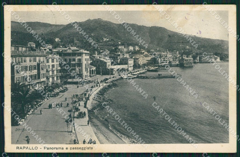 Genova Rapallo ABRASA cartolina KV1861 – fronte