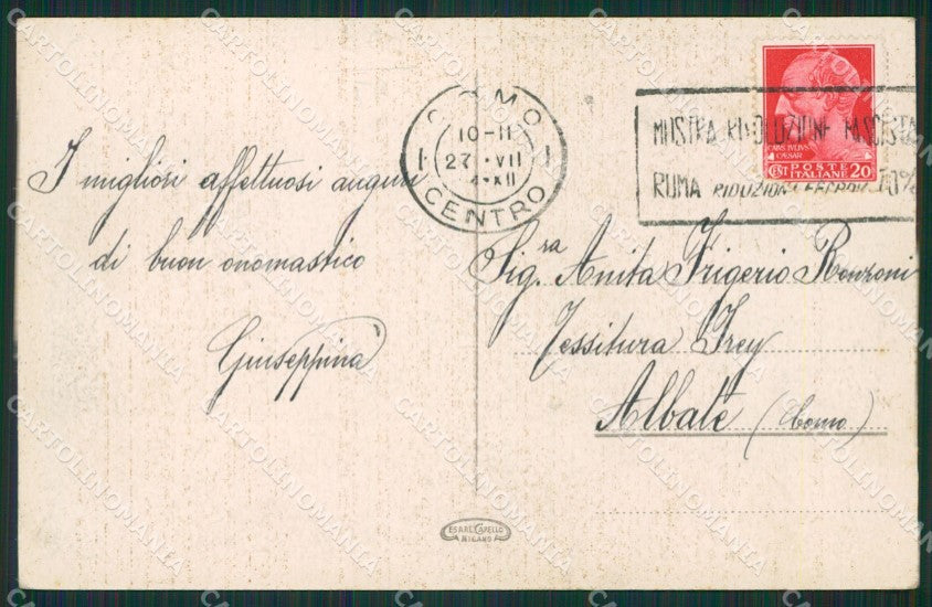 Como Città cartolina KV1867 – retro