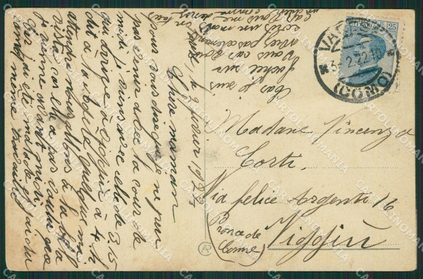 Como Città Tram Battello cartolina KV1871 – retro