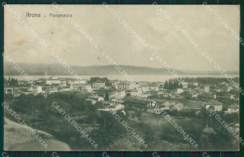 Novara Arona cartolina KV1880 – fronte