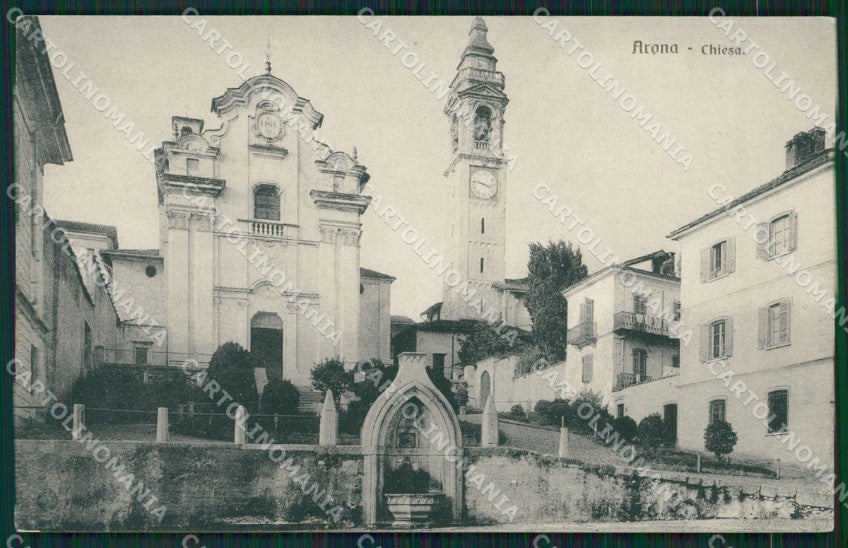 Novara Arona cartolina KV1883 – fronte