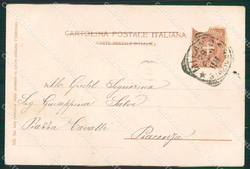 Milano Mestieri Costumi cartolina KV1894 – retro