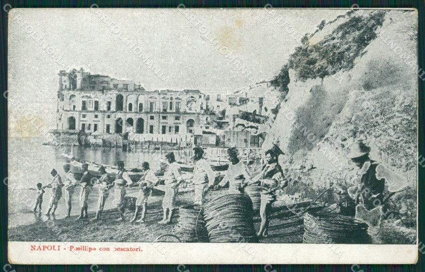 Napoli Posillipo Pescatori cartolina KV1897 – fronte