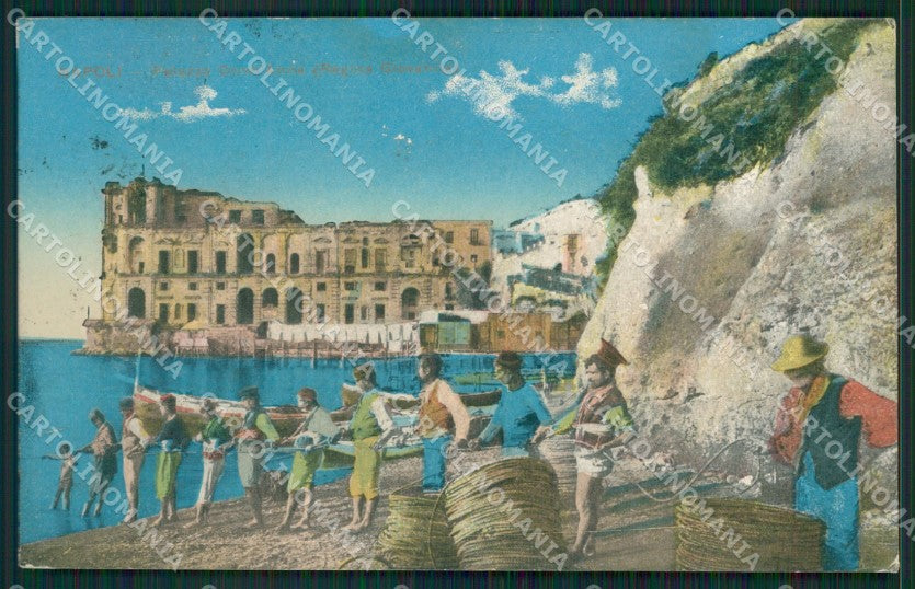 Napoli Città Pescatori cartolina KV1899 – fronte