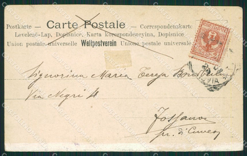 Napoli Città Pescatori cartolina KV1900 – retro
