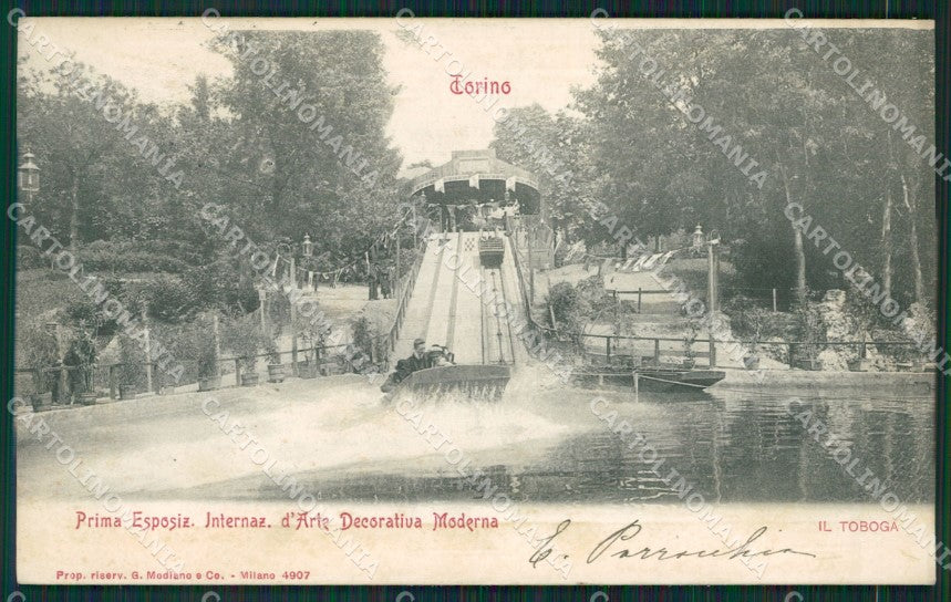 Torino Città SCOLLATA cartolina KV1901 – fronte