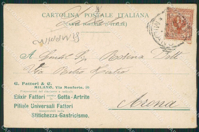Lucca Viareggio STRAPPINO cartolina KV1902 – retro