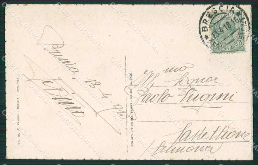 Brescia Città cartolina KV1913 – retro