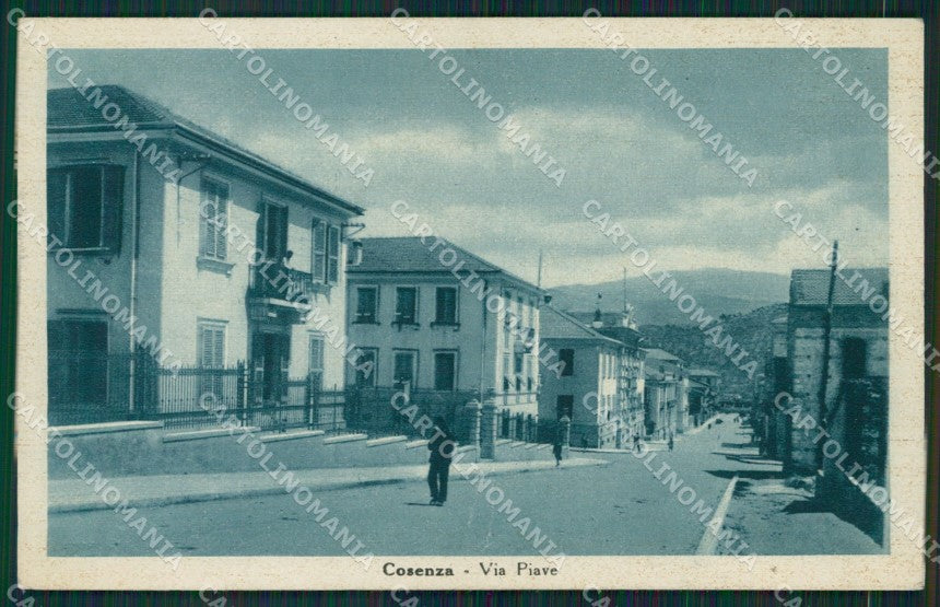 Cosenza Città PIEGATA cartolina KV1914 – fronte