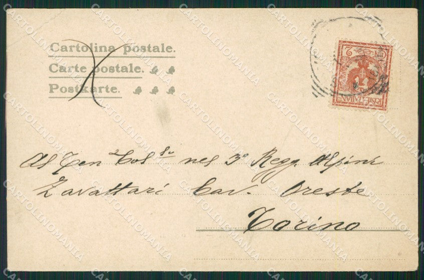 Savona Città PIEGA cartolina KV1919 – retro