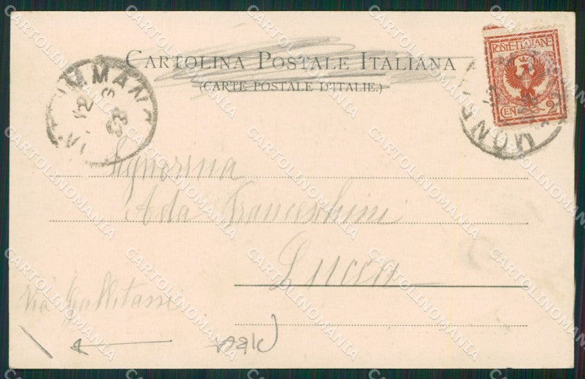 Pistoia Monsummano PIEGA cartolina KV1922 – retro