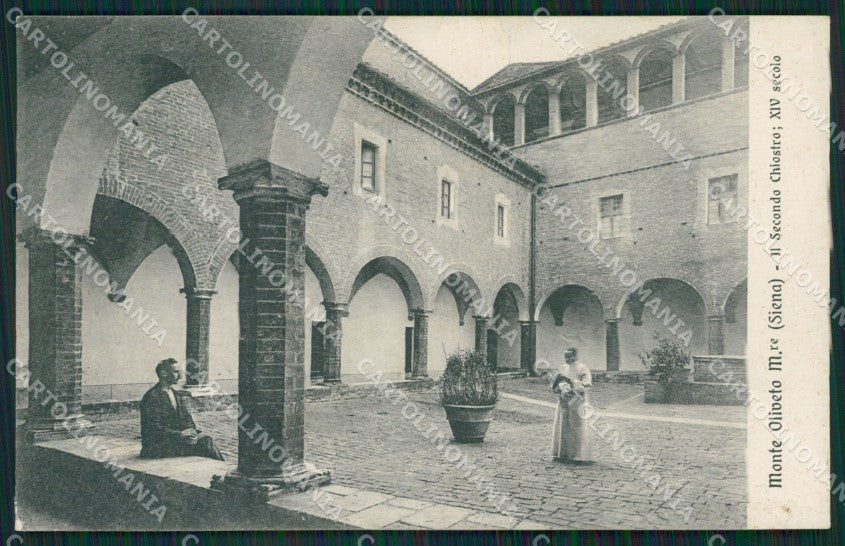 Siena San Gimignano Monte Oliveto Convento cartolina KV1924 – fronte