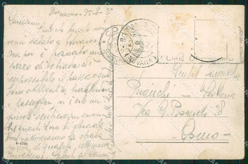 Verbania Bognanco cartolina KV1926 – retro