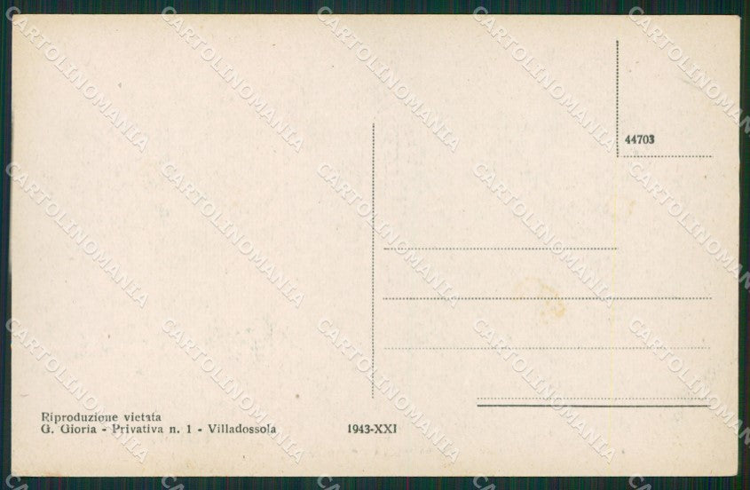 Verbania Villadossola cartolina KV1929 – retro