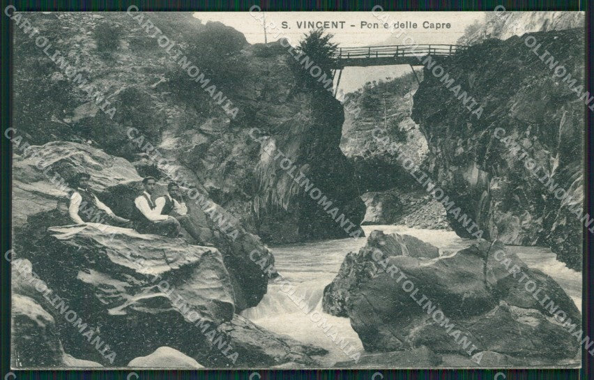 Aosta Saint Vincent cartolina KV1935 – fronte