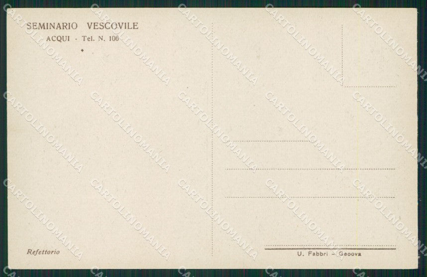 Alessandria Acqui cartolina KV1950 – retro