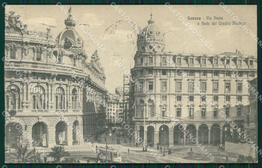 Genova Città Banca cartolina KV1963 – fronte