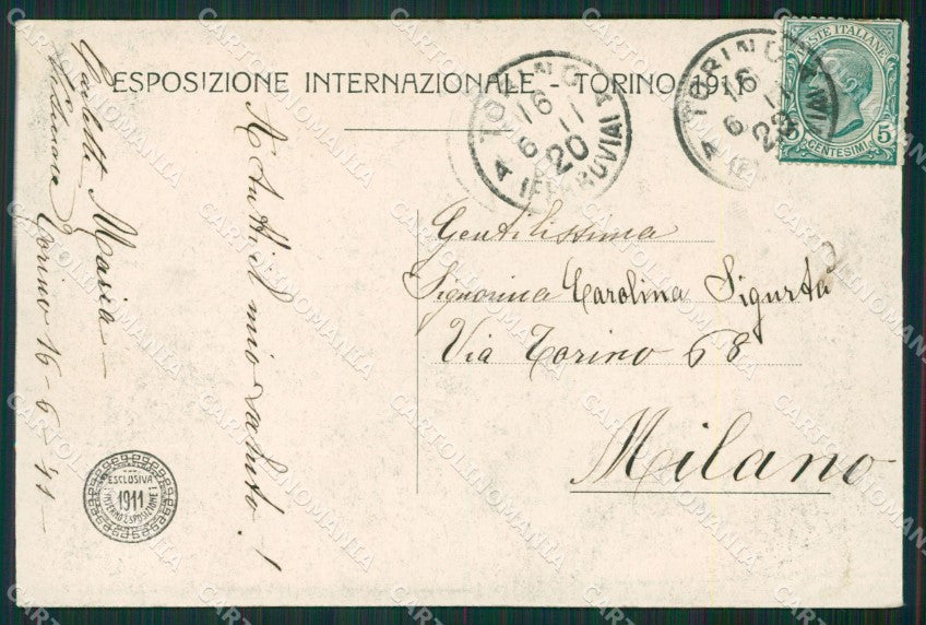 Torino Città cartolina KV1970 – retro