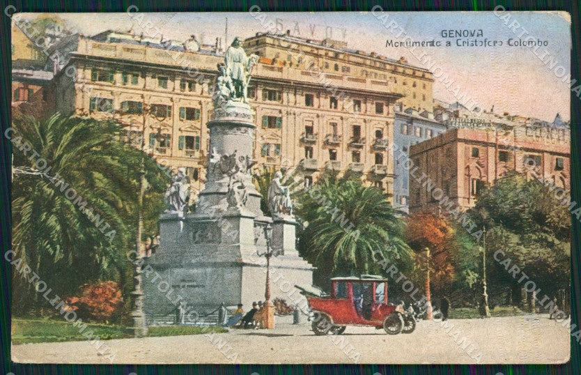 Genova Città Colombo PIEGHINA cartolina KV1971 – fronte