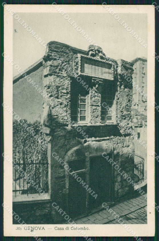 Genova Città Casa Colombo cartolina KV1974 – fronte