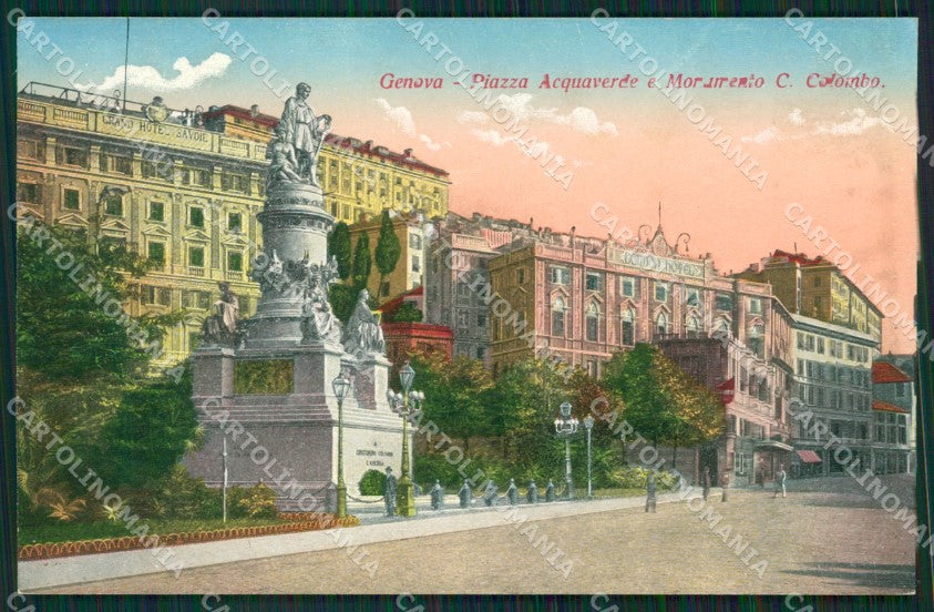 Genova Città Colombo ABRASA cartolina KV1975 – fronte