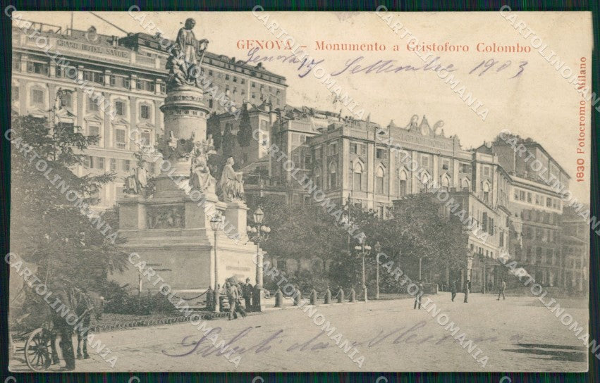 Genova Città Colombo cartolina KV1976 – fronte