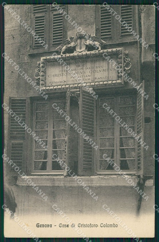 Genova Città Casa Colombo cartolina KV1977 – fronte