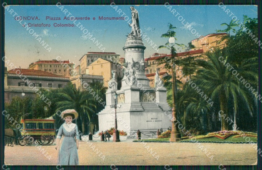 Genova Città Carrozza Colombo cartolina KV1979 – fronte