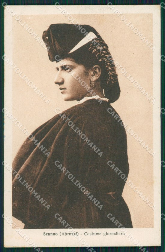 L'Aquila Scanno Costumi cartolina KV1985 – fronte